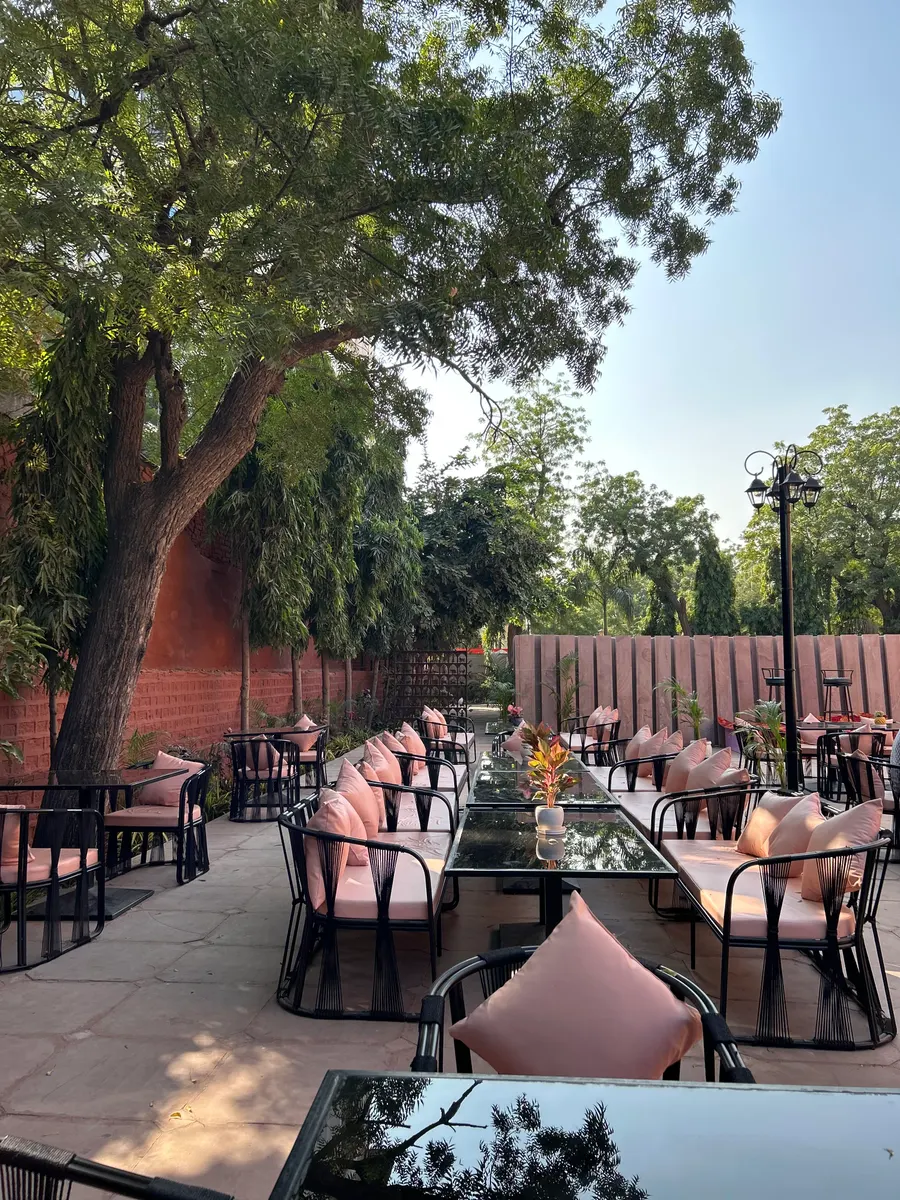 Grand courtyard at Surya Niwas Boutique Hotel Jodhpur